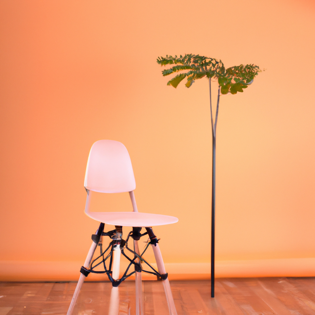 Set minimalista con luz natural